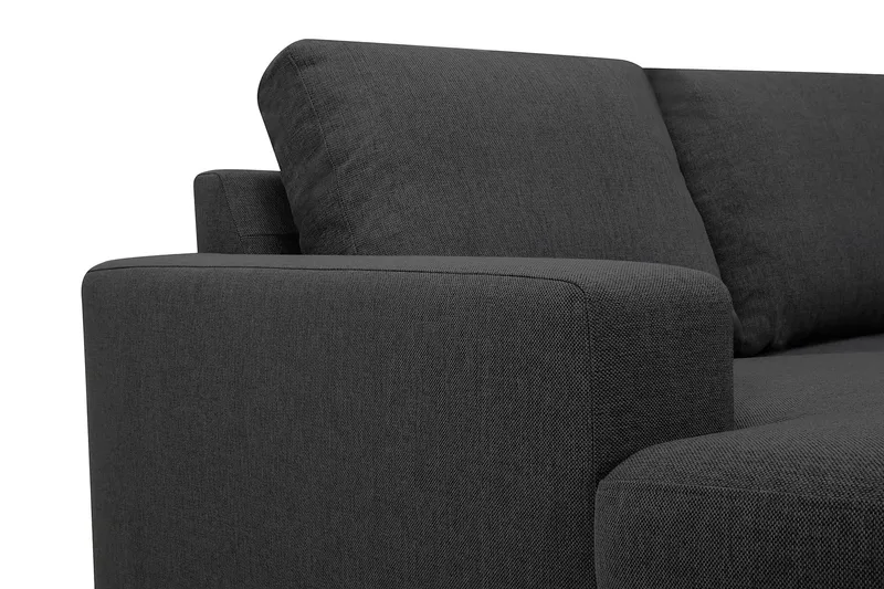 Crazy 6-sits Vänstervänd U-formad Large Hörnsoffa med divan i Tyg - Mörkgrå - Möbler - Vardagsrum - Soffor - Hörnsoffor