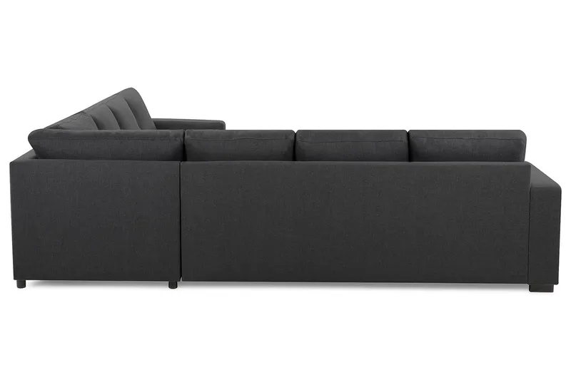 Crazy 6-sits Vänstervänd U-formad Large Hörnsoffa med divan i Tyg - Mörkgrå - Möbler - Vardagsrum - Soffor - Hörnsoffor