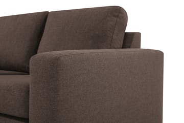 Crazy 6-sits Vänstervänd U-formad X-Large Hörnsoffa med divan i Tyg - Brun - Möbler - Vardagsrum - Soffor - Hörnsoffor