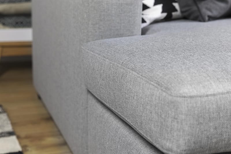 Crazy 6-sits Vänstervänd U-formad X-Large Hörnsoffa med divan i Tyg - Grå - Möbler - Vardagsrum - Soffor - Hörnsoffor