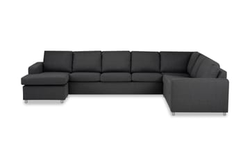 Crazy 6-sits Vänstervänd U-formad X-Large Hörnsoffa med divan i Tyg