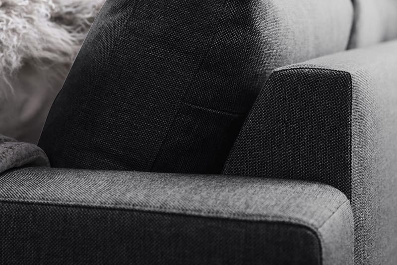 Crazy 6-sits Vänstervänd U-formad X-Large Hörnsoffa med divan i Tyg - Mörkgrå - Möbler - Vardagsrum - Soffor - Hörnsoffor