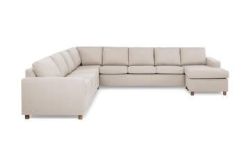 Crazy 7-sits Högervänd U-formad XX-Large Hörnsoffa med divan i Tyg
