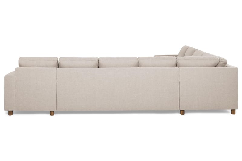 Crazy 7-sits Högervänd U-formad XX-Large Hörnsoffa med divan i Tyg - Beige - Möbler - Vardagsrum - Soffor - Hörnsoffor