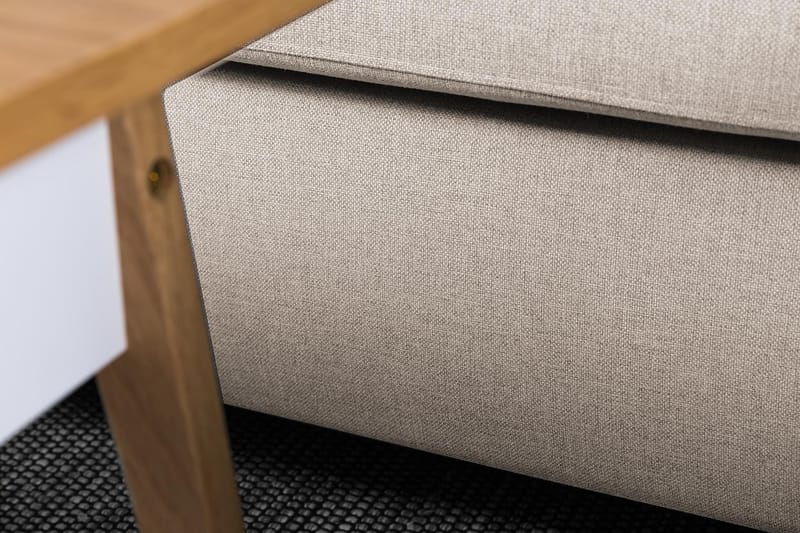 Crazy 7-sits Högervänd U-formad XX-Large Hörnsoffa med divan i Tyg - Beige - Möbler - Vardagsrum - Soffor - Hörnsoffor