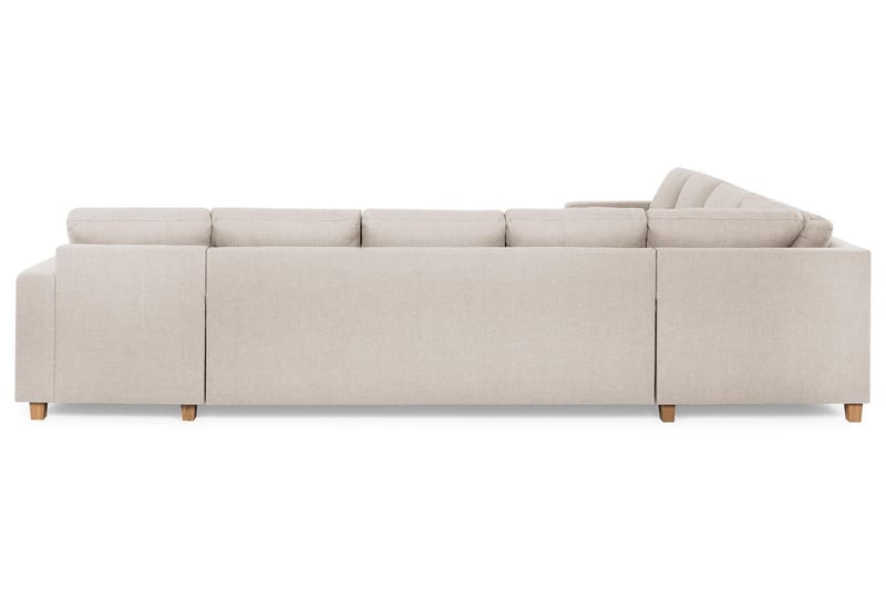 Crazy 7-sits Högervänd U-formad XX-Large Hörnsoffa med divan i Tyg - Beige - Möbler - Vardagsrum - Soffor - Hörnsoffor