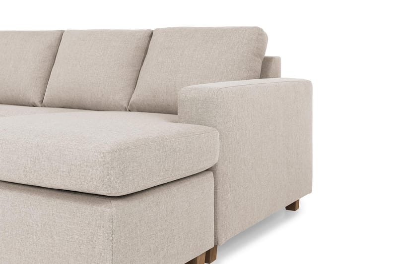 Crazy 7-sits Högervänd U-formad XX-Large Hörnsoffa med divan i Tyg - Beige - Möbler - Vardagsrum - Soffor - Hörnsoffor