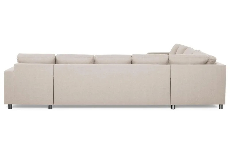 Crazy 7-sits Högervänd U-formad XX-Large Hörnsoffa med divan i Tyg - Beige - Möbler - Vardagsrum - Soffor - Hörnsoffor