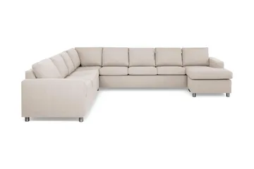Crazy 7-sits Högervänd U-formad XX-Large Hörnsoffa med divan i Tyg
