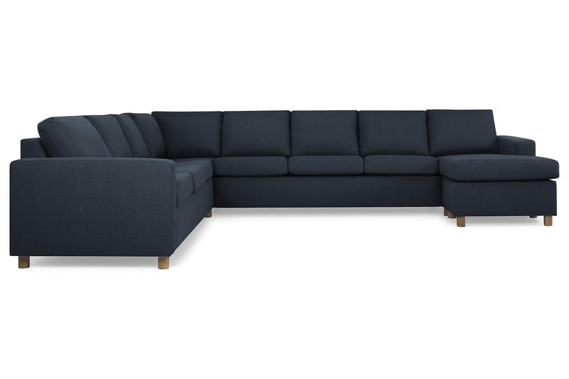 Crazy 7-sits Högervänd U-formad XX-Large Hörnsoffa med divan i Tyg - Blå - Möbler - Vardagsrum - Soffor - Hörnsoffor