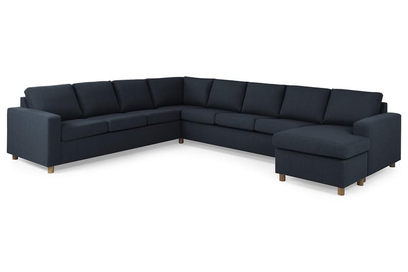 Crazy 7-sits Högervänd U-formad XX-Large Hörnsoffa med divan i Tyg - Blå - Möbler - Vardagsrum - Soffor - Hörnsoffor