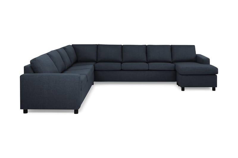 Crazy 7-sits Högervänd U-formad XX-Large Hörnsoffa med divan i Tyg - Blå - Möbler - Vardagsrum - Soffor - Hörnsoffor