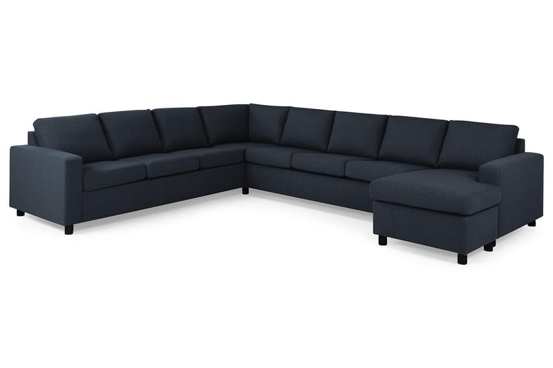 Crazy 7-sits Högervänd U-formad XX-Large Hörnsoffa med divan i Tyg - Blå - Möbler - Vardagsrum - Soffor - Hörnsoffor