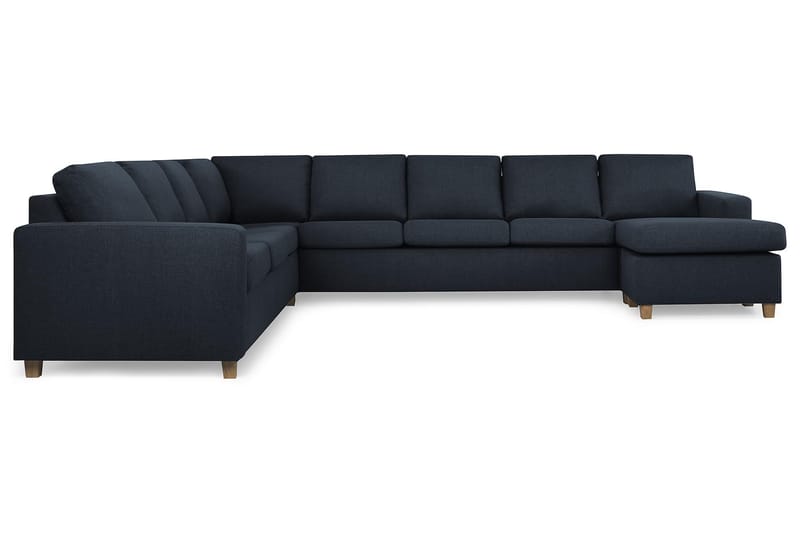 Crazy 7-sits Högervänd U-formad XX-Large Hörnsoffa med divan i Tyg - Blå - Möbler - Vardagsrum - Soffor - Hörnsoffor