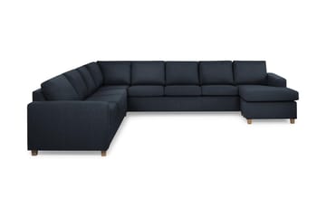 Crazy 7-sits Högervänd U-formad XX-Large Hörnsoffa med divan i Tyg