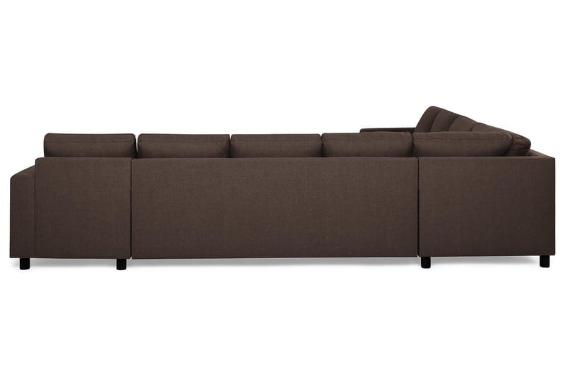 Crazy 7-sits Högervänd U-formad XX-Large Hörnsoffa med divan i Tyg - Brun - Möbler - Vardagsrum - Soffor - Hörnsoffor
