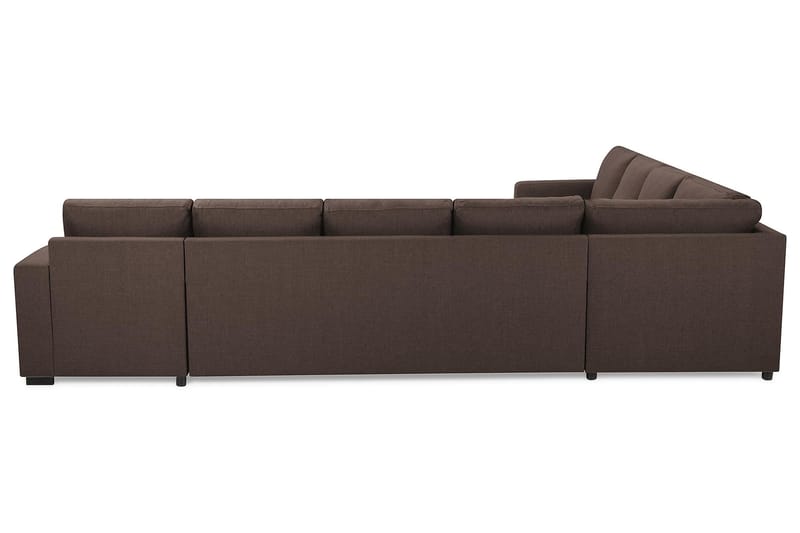 Crazy 7-sits Högervänd U-formad XX-Large Hörnsoffa med divan i Tyg - Brun - Möbler - Vardagsrum - Soffor - Hörnsoffor