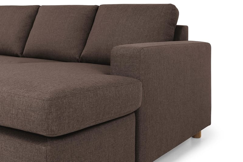 Crazy 7-sits Högervänd U-formad XX-Large Hörnsoffa med divan i Tyg - Brun - Möbler - Vardagsrum - Soffor - Hörnsoffor