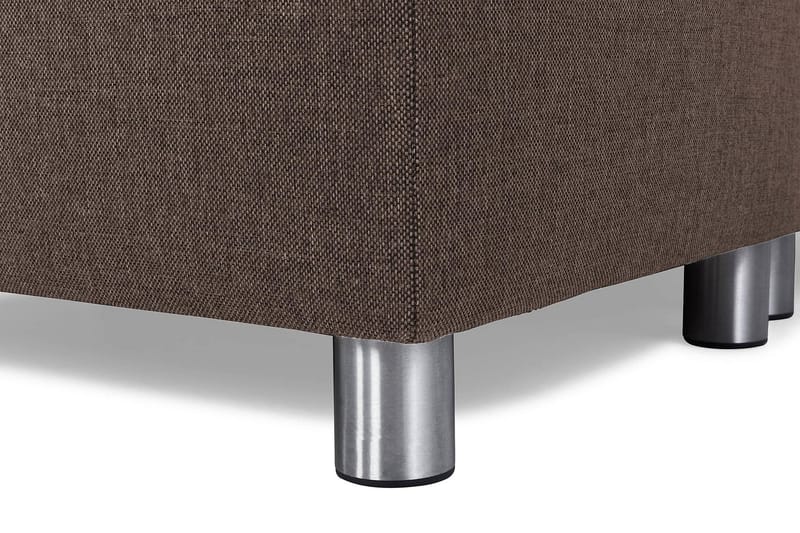 Crazy 7-sits Högervänd U-formad XX-Large Hörnsoffa med divan i Tyg - Brun - Möbler - Vardagsrum - Soffor - Hörnsoffor