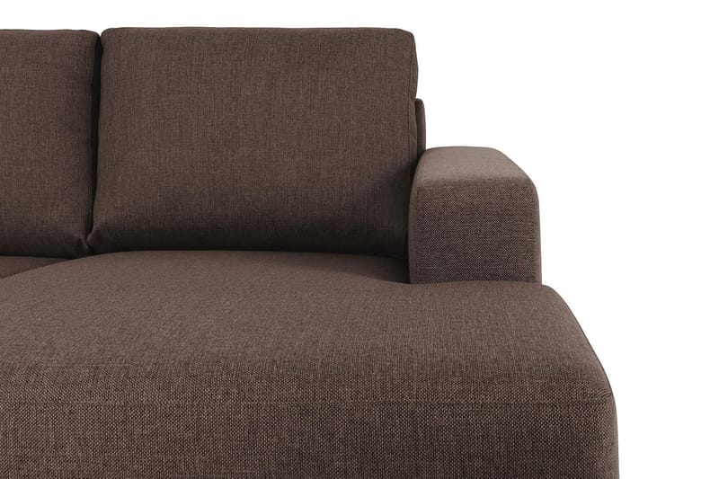 Crazy 7-sits Högervänd U-formad XX-Large Hörnsoffa med divan i Tyg - Brun - Möbler - Vardagsrum - Soffor - Hörnsoffor