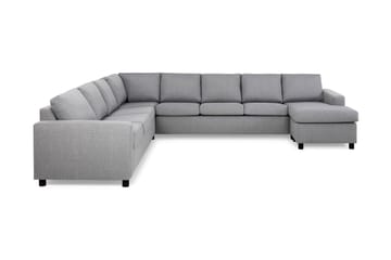 Crazy 7-sits Högervänd U-formad XX-Large Hörnsoffa med divan i Tyg