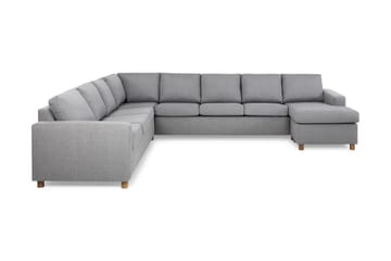 Crazy 7-sits Högervänd U-formad XX-Large Hörnsoffa med divan i Tyg