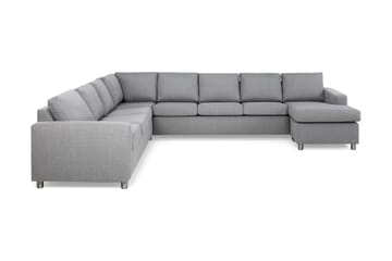 Crazy 7-sits Högervänd U-formad XX-Large Hörnsoffa med divan i Tyg