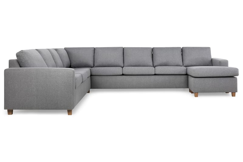 Crazy 7-sits Högervänd U-formad XX-Large Hörnsoffa med divan i Tyg - Grå - Möbler - Vardagsrum - Soffor - Hörnsoffor