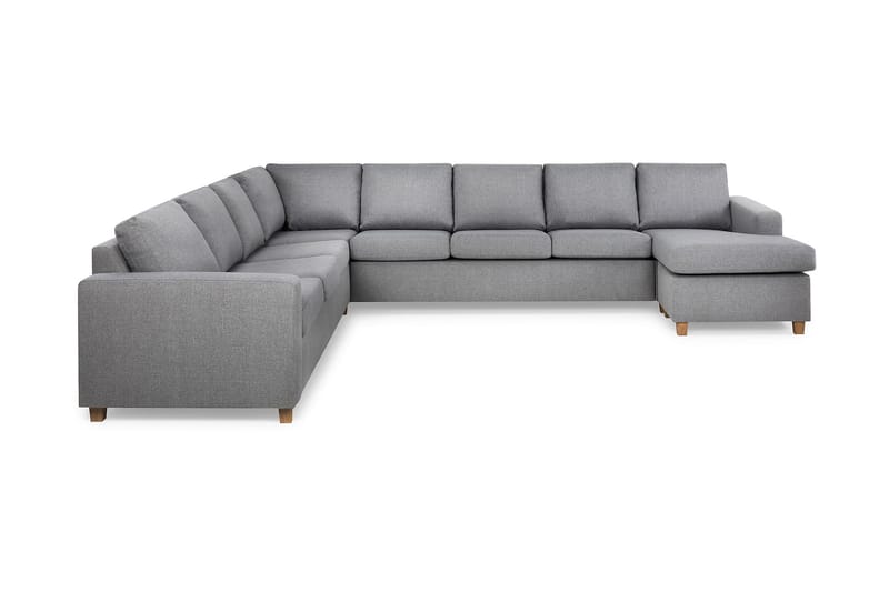 Crazy 7-sits Högervänd U-formad XX-Large Hörnsoffa med divan i Tyg - Grå - Möbler - Vardagsrum - Soffor - Hörnsoffor