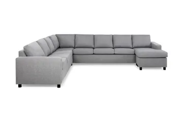 Crazy 7-sits Högervänd U-formad XX-Large Hörnsoffa med divan i Tyg