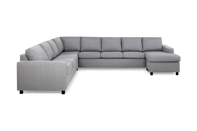 Crazy 7-sits Högervänd U-formad XX-Large Hörnsoffa med divan i Tyg - Grå - Möbler - Vardagsrum - Soffor - Hörnsoffor