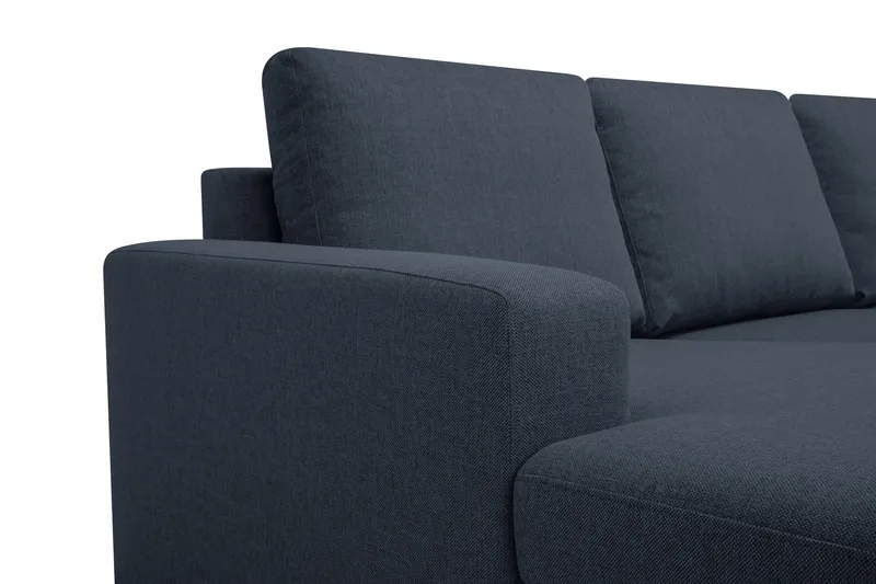 Crazy 7-sits Högervänd U-formad XX-Large Hörnsoffa med divan i Tyg - Mörkblå - Möbler - Vardagsrum - Soffor - Hörnsoffor