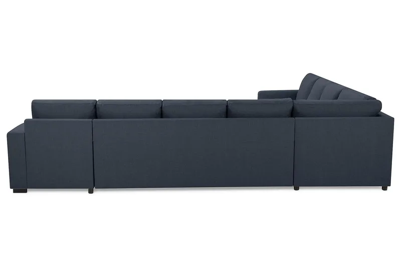 Crazy 7-sits Högervänd U-formad XX-Large Hörnsoffa med divan i Tyg - Mörkblå - Möbler - Vardagsrum - Soffor - Hörnsoffor