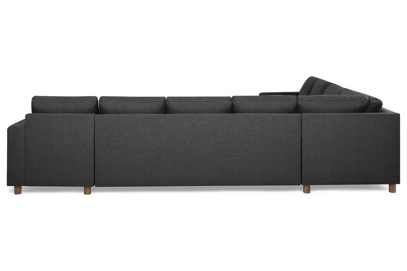 Crazy 7-sits Högervänd U-formad XX-Large Hörnsoffa med divan i Tyg - Mörkgrå - Möbler - Vardagsrum - Soffor - Hörnsoffor
