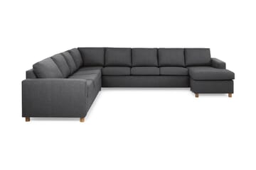 Crazy 7-sits Högervänd U-formad XX-Large Hörnsoffa med divan i Tyg