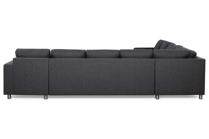 Crazy 7-sits Högervänd U-formad XX-Large Hörnsoffa med divan i Tyg - Mörkgrå - Möbler - Vardagsrum - Soffor - Hörnsoffor
