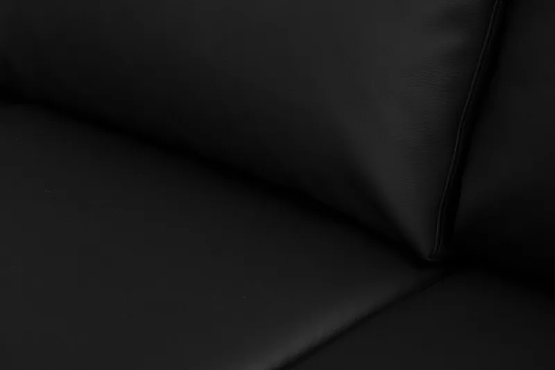 Crazy 7-sits Vändbar L-formad XX-Large Hörnsoffa i Konstläder - Svart - Möbler - Vardagsrum - Soffor - Hörnsoffor