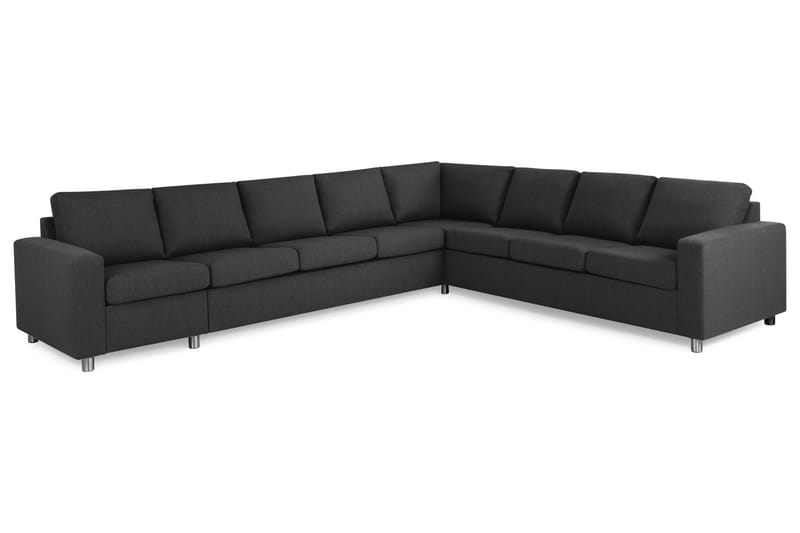 Crazy 7-sits Vändbar L-formad XX-Large Hörnsoffa i Tyg - Antracit - Möbler - Vardagsrum - Soffor - Hörnsoffor