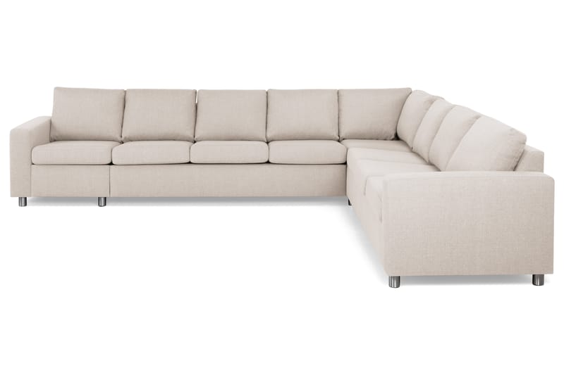 Crazy 7-sits Vändbar L-formad XX-Large Hörnsoffa i Tyg - Beige - Möbler - Vardagsrum - Soffor - Hörnsoffor