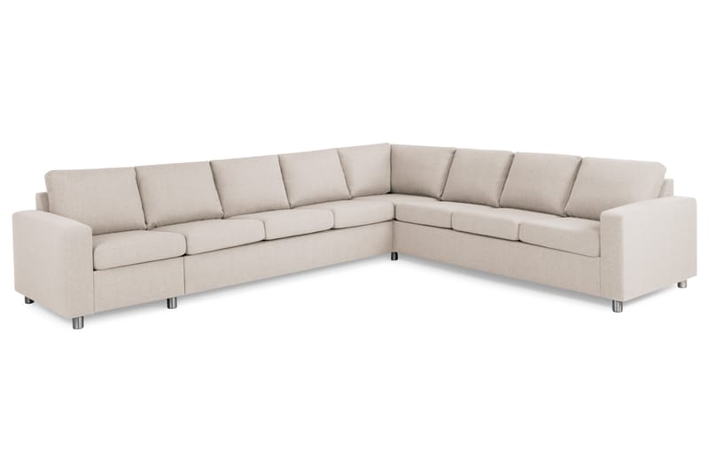 Crazy 7-sits Vändbar L-formad XX-Large Hörnsoffa i Tyg - Beige - Möbler - Vardagsrum - Soffor - Hörnsoffor