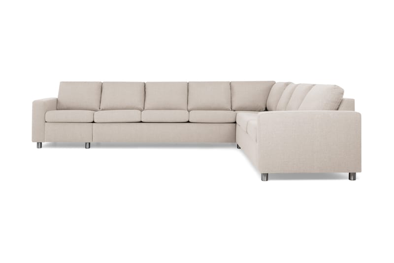 Crazy 7-sits Vändbar L-formad XX-Large Hörnsoffa i Tyg - Beige - Möbler - Vardagsrum - Soffor - Hörnsoffor