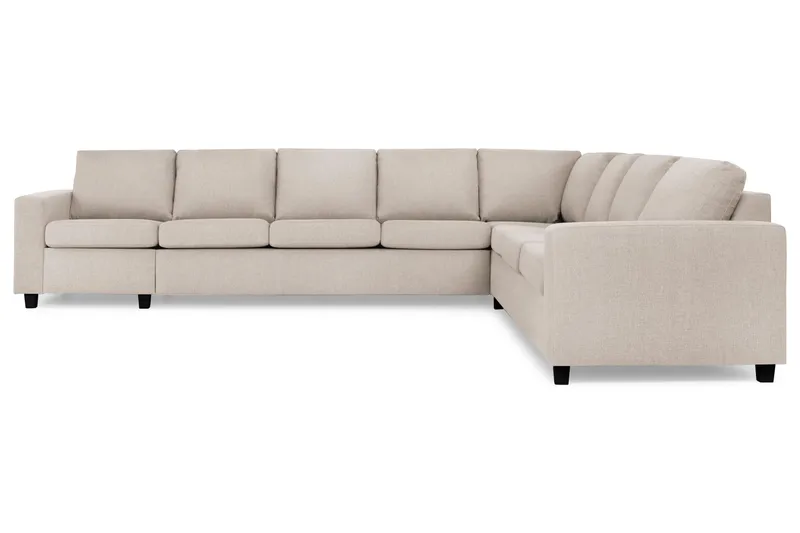 Crazy 7-sits Vändbar L-formad XX-Large Hörnsoffa i Tyg - Beige - Möbler - Vardagsrum - Soffor - Hörnsoffor