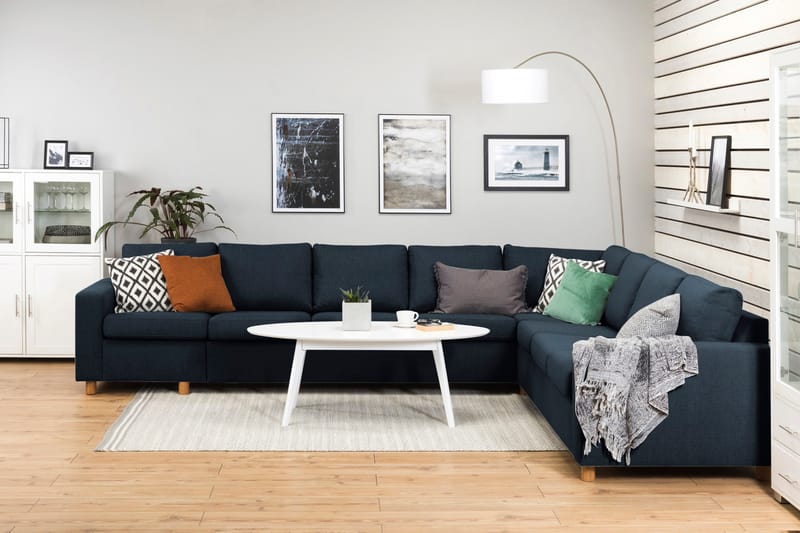 Crazy 7-sits Vändbar L-formad XX-Large Hörnsoffa i Tyg - Blå - Möbler - Vardagsrum - Soffor - Hörnsoffor
