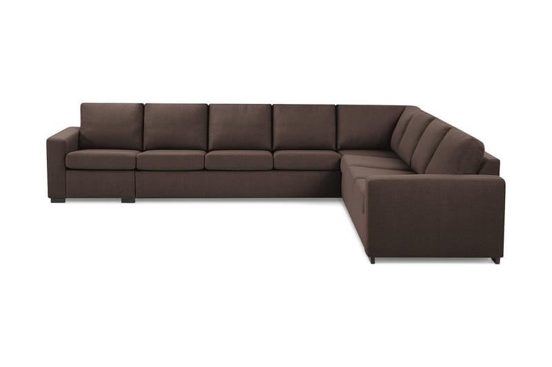 Crazy 7-sits Vändbar L-formad XX-Large Hörnsoffa i Tyg - Brun - Möbler - Vardagsrum - Soffor - Hörnsoffor