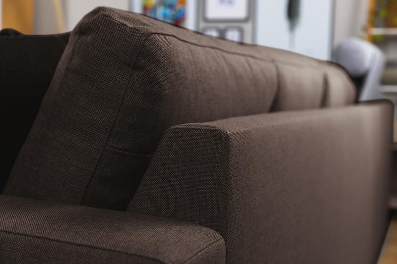 Crazy 7-sits Vändbar L-formad XX-Large Hörnsoffa i Tyg - Brun - Möbler - Vardagsrum - Soffor - Hörnsoffor