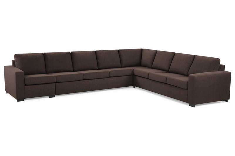 Crazy 7-sits Vändbar L-formad XX-Large Hörnsoffa i Tyg - Brun - Möbler - Vardagsrum - Soffor - Hörnsoffor