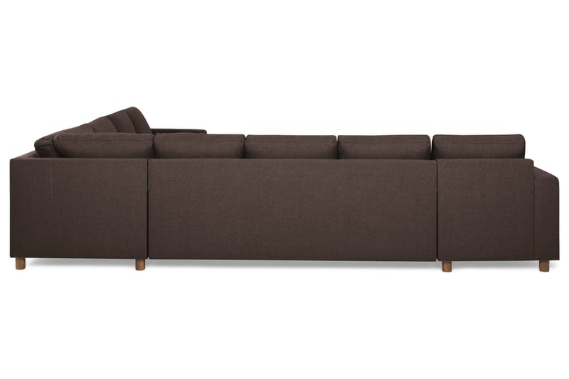 Crazy 7-sits Vändbar L-formad XX-Large Hörnsoffa i Tyg - Brun - Möbler - Vardagsrum - Soffor - Hörnsoffor