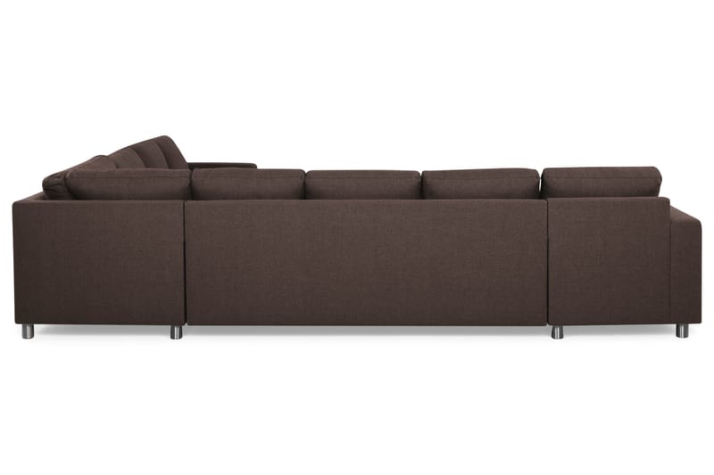 Crazy 7-sits Vändbar L-formad XX-Large Hörnsoffa i Tyg - Brun - Möbler - Vardagsrum - Soffor - Hörnsoffor
