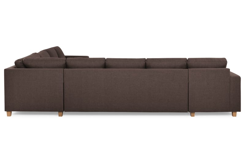 Crazy 7-sits Vändbar L-formad XX-Large Hörnsoffa i Tyg - Brun - Möbler - Vardagsrum - Soffor - Hörnsoffor