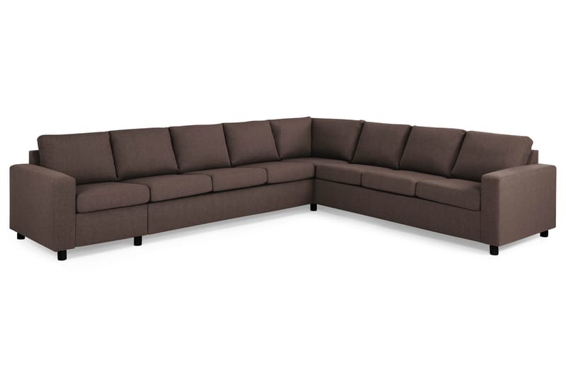 Crazy 7-sits Vändbar L-formad XX-Large Hörnsoffa i Tyg - Brun - Möbler - Vardagsrum - Soffor - Hörnsoffor
